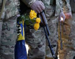 Отправка бойцов батальона "Сич" в зону АТО