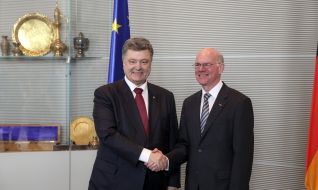 Petro Poroshenko and Norbert Lammert