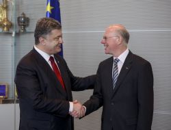 Petro Poroshenko and Norbert Lammert