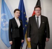 Marina Poroshenko and Hans-Joachim Fuhtel