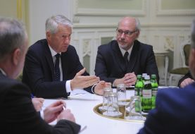 Arseniy Yatsenyuk and Thorbjorn Jagland