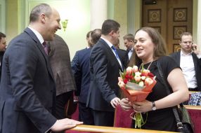 Andrey Parubiy and Elena Masorina