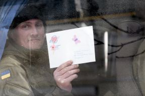 Soldiers of volunteer battalion Donbass