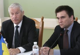 Pavel Klimkin and Thorbjorn Jagland 