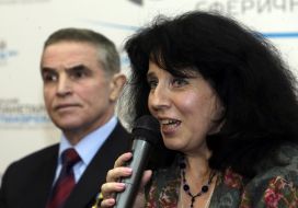 Leonid Kadeniuk and Irina Dyachuk