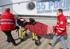 Military on stretcher