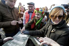 Participants of the festival of panic and hysteria "The Lower Depths"