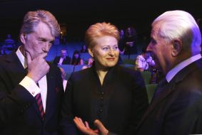 Даля Грибаускайте, Виктор Ющенко и Леонид Кравчук