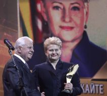 Даля Грибаускайте и Леонид Кравчук