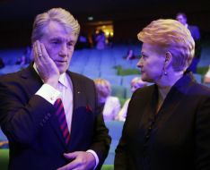 Dalia Grybauskaite and Viktor Yushchenko