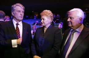 Dalia Grybauskaite, Viktor Yushchenko and Leonid Kravchuk