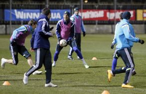 Training of football team of Ukraine