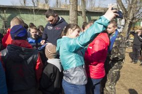 Vitaliy Klichko in the children's camp