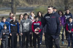 Vitaliy Klichko in the children's camp