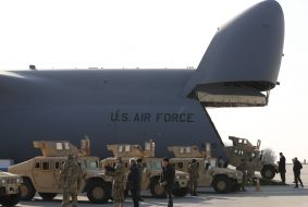 American armored cars HMMWV