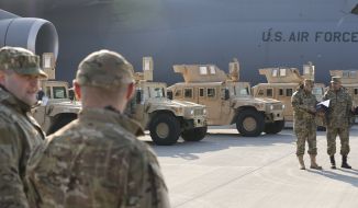 American armored cars HMMWV