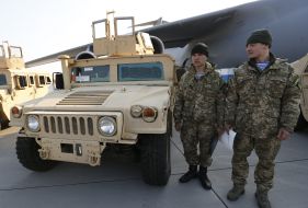 American armored car HMMWV