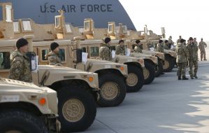 American armored cars HMMWV