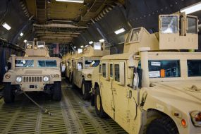 American armored cars HMMWV
