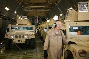 American armored cars HMMWV