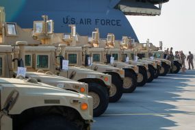 American armored cars HMMWV