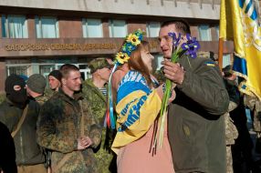 Fighters of 23rd Battalion arrived In Zaporozhye