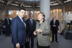 Владимир Гройсман и Ангела Меркель 