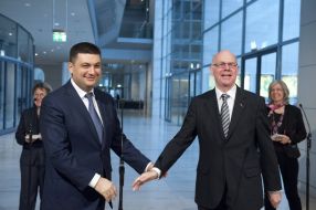 Владимир Гройсман и Норберт Ламмерт