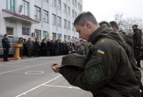 Graduation Ceremony of the National Academy of the National Guard cadets