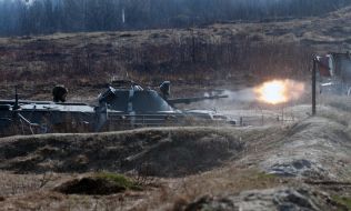 Servicemen at the landfill