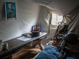 Servicemen at the landfill