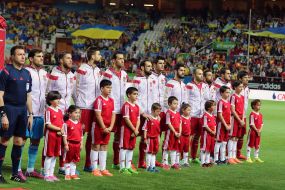 Football. National team of Spain - Ukraine national team