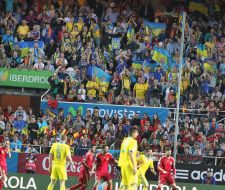 Football. National team of Spain - Ukraine national team