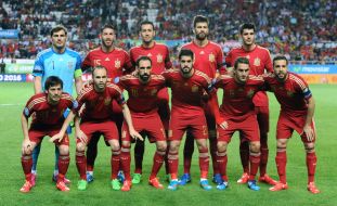 Football. National team of Spain - Ukraine national team