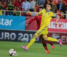 Yevhen Khacheridi and Álvaro Morata