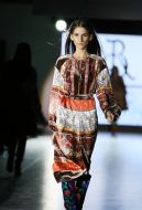 Fashion show by designer Roksolana Bogutska