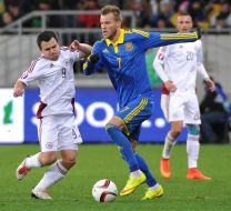 Andriy Yarmolenko and Yuri Žigajevs