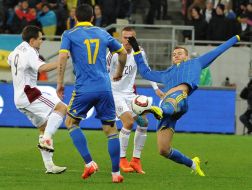 Football. National team of Ukraine - national team of Latvia