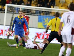 Football. National team of Ukraine - national team of Latvia