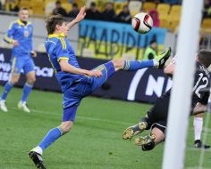 Football. National team of Ukraine - national team of Latvia