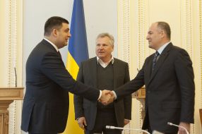 Viktor Pinchuk, Vladimir Groisman and Aleksander Kwasniewski