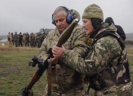 Training maneuvers of the Donbass battalion 