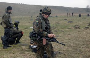 Training maneuvers of the Donbass battalion