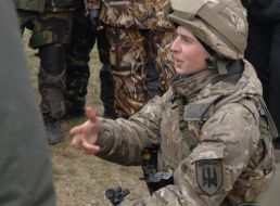 Training maneuvers of the Donbass battalion