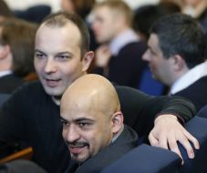 Yegor Sobolev and Mustafa Nayem