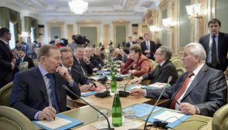 Leonid Kuchma and Leonid Kravchuk