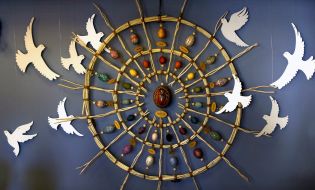 Easter eggs in the territory of St. Sophia