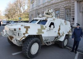 The prototype of armored vehicle "Dozor-B"
