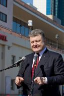 Petr Poroshenko on the frigate "Hetman Sahaidachny"