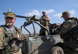 Soldiers of the 92nd mechanized brigade